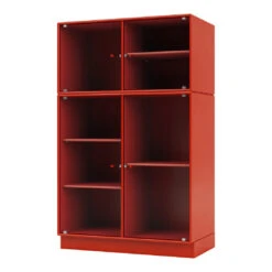 Ripple III Vitrine Cabinet -Plinth 39 Ripple III Vitrine Cabinet -Plinth -Danish Design Store Montana Selection RIPPLE III Rosehip Plinth H7 Perspective