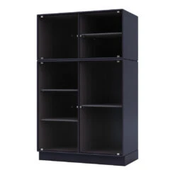 Ripple III Vitrine Cabinet -Plinth 41 Ripple III Vitrine Cabinet -Plinth -Danish Design Store Montana Selection RIPPLE III Shadow Plinth H7 Perspective