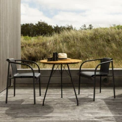 Circum Outdoor Cafe Table 35 Circum Outdoor Cafe Table -Danish Design Store NAMI Dining armrest black CIRCUM bamboo HOUE 7225 high