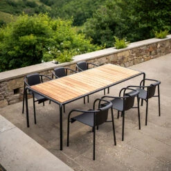 NAMI Outdoor Dining Chair W/ Armrest 26 NAMI Outdoor Dining Chair W/ Armrest -Danish Design Store NAMI Dining armrest black AVANTI Dining table thermo ash 222cm HOUE C1138 high 96aa93b5 024e 4722 b19d d7309cbfac6f