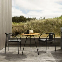 NAMI Outdoor Dining Chair W/ Armrest 23 NAMI Outdoor Dining Chair W/ Armrest -Danish Design Store NAMI Dining armrest black CIRCUM bamboo HOUE 7225 high