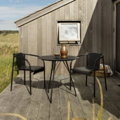 NAMI Outdoor Dining Chair W/ Armrest 22 NAMI Outdoor Dining Chair W/ Armrest -Danish Design Store NAMI Dining armrest black CIRCUM black HOUE 5914 high