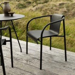 NAMI Outdoor Dining Chair W/ Armrest 20 NAMI Outdoor Dining Chair W/ Armrest -Danish Design Store NAMI Dining armrest black CIRCUM black HOUE 6061 high