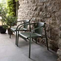 NAMI Outdoor Lounge Chair -Danish Design Store NAMI Lounge olive green HOUE 6223 high