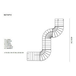 Studio Modular Sofa - Setup 8 -Danish Design Store NORR11 Studio Setup 8