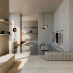 Studio Bench -Danish Design Store NORR11 West Timber Court Studio Pouf and Bench 2 Web