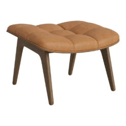 Mammoth Ottoman -Danish Design Store NORR11Mammoth OttomanDunes Cognac 21000 Oak Light Smoked