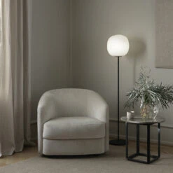 New Works Florence Side Table 26 New Works Florence Side Table -Danish Design Store New Works Spring 2021 Covent Lounge Chair Lantern Floor Lamp Florence Side Table Gris du Marais