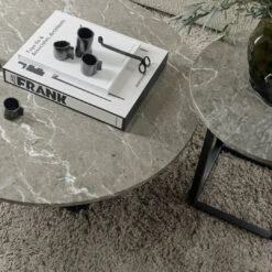 New Works Florence Coffee Table -Danish Design Store New Works Spring 2021 Florence Coffee and Side Table Gris du Marais 2