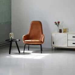 Normann Copenhagen Era Lounge Chair - High 37 Normann Copenhagen Era Lounge Chair - High -Danish Design Store Normann Copenhagen Era Lounge Chair High Black Ultra Leather