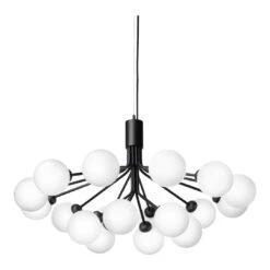Apiales 18 Chandelier 31 Apiales 18 Chandelier -Danish Design Store Nuura Apiales 18 Satin Black Finish Opal White glass 1 off 7ac7db86 7004 4953 b5f3 5a970ecfd055