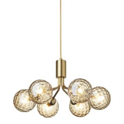 Apiales 6 Chandelier 31 Apiales 6 Chandelier -Danish Design Store Nuura Apiales 6 brushed brass optic gold 2 300dpi AW22