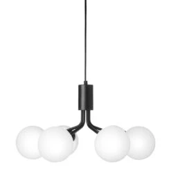Apiales 6 Chandelier 28 Apiales 6 Chandelier -Danish Design Store Nuura Apiales 6 satin black opal 1 off 300dpi AW22