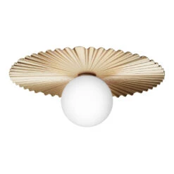 Liila Muuse Wall Light 24 Liila Muuse Wall Light -Danish Design Store Nuura LiilaMuuseMediumNordicGold Opal Packshot 3