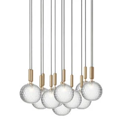 Miira 13 Chandelier 26 Miira 13 Chandelier -Danish Design Store Nuura Miira 13 Large brass optic on 300ppi AW20 2362x3543px
