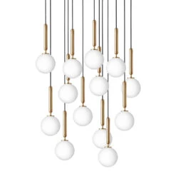 Miira 13 Chandelier 28 Miira 13 Chandelier -Danish Design Store Nuura Miira 13 brass opal off 300ppi SS20 2362x3543px