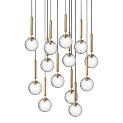 Miira 13 Chandelier 22 Miira 13 Chandelier -Danish Design Store Nuura Miira 13 brass optic 300ppi AW20 2362x3543px