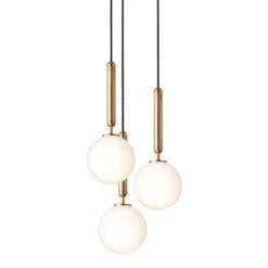 Miira 3 Chandelier -Danish Design Store Nuura Miira 3 brass opal on 300ppi AW20 2362x3543px