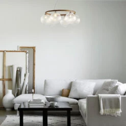 Miira 6 Circular Chandelier -Danish Design Store Nuura Miira 6 Circular Dark Bronze Optic 1