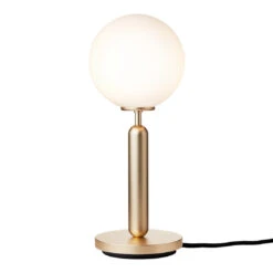 Miira Table Lamp 24 Miira Table Lamp -Danish Design Store Nuura Miira Table Brass Opal White on 300ppi SS21 2362x3543px
