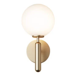 Miira Wall Light -Danish Design Store Nuura Miira Wall Brass Opal White 1 on 300dpi