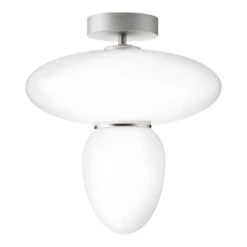 Rizzatto 42 Ceiling Fixture -Danish Design Store Nuura Rizzatto 42 satin silver 1 OFF 300ppi AW22 2362x3543px