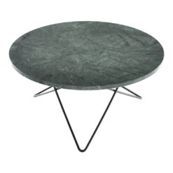 OX Denmarq O Table -Danish Design Store O Table green indio black frame