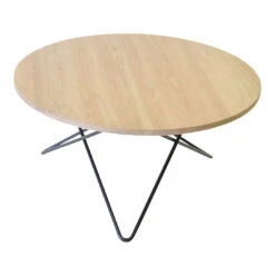 OX Denmarq O Table -Danish Design Store O Table black frame oak wood