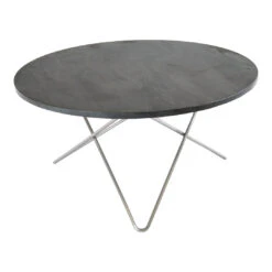 OX Denmarq O Table -Danish Design Store O Table stainless steel rustique slate