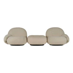Gubi Pacha Sofa W/ Armrests + Ottoman Set