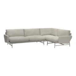 Fritz Hansen Lissoni Sofa - 4-Seater W/ Corner 9 Fritz Hansen Lissoni Sofa - 4-Seater W/ Corner -Danish Design Store PL114 Sofa Clay0012 Steel