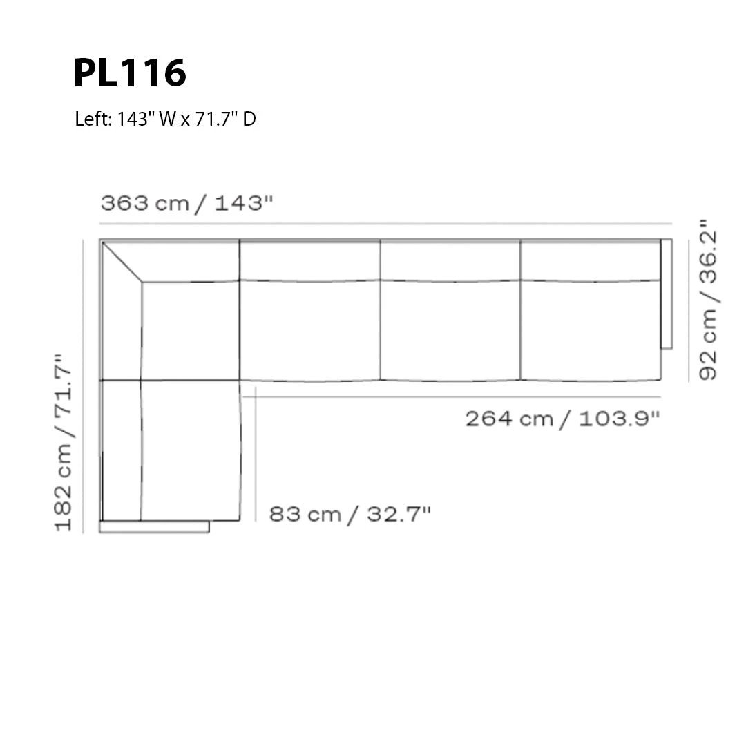 Fritz Hansen Lissoni Sofa - 5-Seater W/ Corner 5 Fritz Hansen Lissoni Sofa - 5-Seater W/ Corner - Image 3
