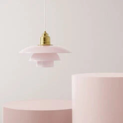 Louis Poulsen PH 3½-3 Glass Pendant 24 Louis Poulsen PH 3½-3 Glass Pendant -Danish Design Store PaleRose23 PH353 Table Rose background Off Studio