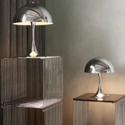 Louis Poulsen Panthella 320 Table Lamp -Danish Design Store Panthella Chrome 320 MINI SS21 07397A