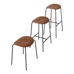 Pavilion AV36 Stool - Stackable 16 Pavilion AV36 Stool - Stackable -Danish Design Store PavilionAV36AV37AV38 BlackFrame LacqueredWalnut Family