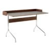 Pavilion AV17 Desk 1 Pavilion AV17 Desk -Danish Design Store Pavilion AV17 Chrome w. Iron Linoleum amp Lacquered Walnut