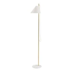 Louis Poulsen Yuh Floor Lamp -Danish Design Store Q 91709 5 2 03 Yuh Floor Brass Marble White EU p 18039 50050