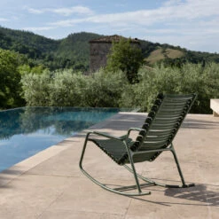 ReCLIPS Outdoor Rocking Chair -Danish Design Store ReCLIPS Rocking olive green HOUE 5052 high