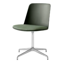 Rely HW17 Chair - 4-Star Swivel Base W/ Return 28 Rely HW17 Chair - 4-Star Swivel Base W/ Return -Danish Design Store Rely HW12 amp HW17 Bronze Green amp Canvas 0926 w. Polished Aluminium base 8e82f9c8 dbca 4326 860b 80e6c8747340