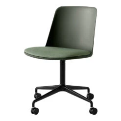 Rely HW22 Chair - 4-Star Swivel Base W/ Casters -Danish Design Store Rely HW22 Bronze Green amp Canvas 0926 w. Black base bc01fa4f ea03 4487 97a0 886b1c73e0be