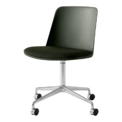 Rely HW22 Chair - 4-Star Swivel Base W/ Casters -Danish Design Store Rely HW22 Bronze Green amp Vidar 0972 w. Polished Aluminium base 0bb11cd0 72dd 48e5 a9d2 cbe7cd9991ae