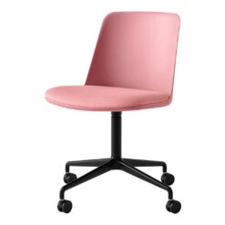 Rely HW22 Chair - 4-Star Swivel Base W/ Casters -Danish Design Store Rely HW22 Soft Pink amp Vidar 0622 w. Black base 2dff90c6 04fb 4c09 9750 aa99d19c3369