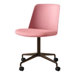 Rely HW22 Chair - 4-Star Swivel Base W/ Casters -Danish Design Store Rely HW22 Soft Pink amp Vidar 0622 w. Bronzed base 17891930 60a9 43b3 9c71 7cc2615f1827