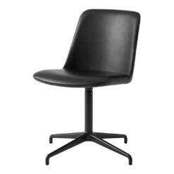 Rely HW18 Chair - 4-Star Swivel Base W/ Return 19 Rely HW18 Chair - 4-Star Swivel Base W/ Return -Danish Design Store Rely HW13amp18 Black Black Silk Leather 8289624e 57a3 442b a77c dbeb53cd144d