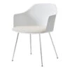 Rely HW34 Armchair - Tube Base - Seat Upholstered 2 Rely HW34 Armchair - Tube Base - Seat Upholstered -Danish Design Store Rely HW33 HW54 white kopi karakorum001