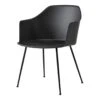 Rely HW33 Armchair - Tube Base 2 Rely HW33 Armchair - Tube Base -Danish Design Store Rely HW33 Black plastic shell w