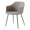 Rely HW35 Armchair - Tube Base -Danish Design Store Rely HW35 Black w. Re Wool 218