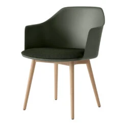 Rely HW77 Armchair - Seat Upholstered - Oak Base 14 Rely HW77 Armchair - Seat Upholstered - Oak Base -Danish Design Store Rely HW77 Bronze Green amp Vidar 0972 w. Oak base