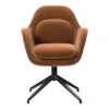 Swoon Dining Chair - Swivel Base -Danish Design Store SC 1779 Grandmohair2103 black v1
