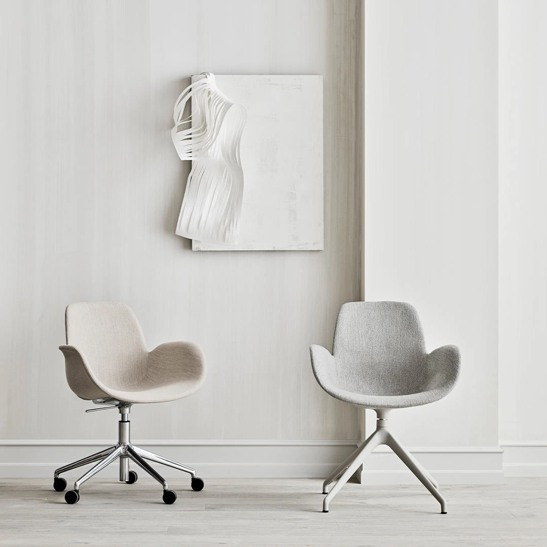 Seed Armchair - Upholstered - 5 - Star Base W/ Wheels - Chrome 16 Seed Armchair - Upholstered - 5 - Star Base W/ Wheels - Chrome - Image 14